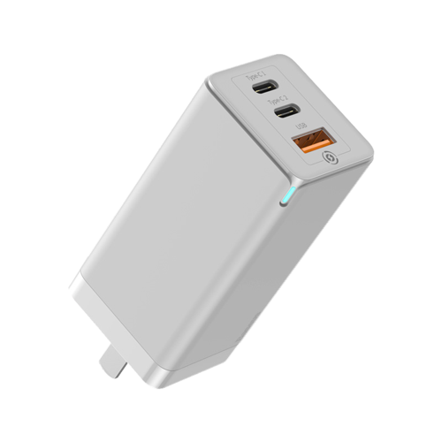 火豹65w氮化镓充电器快充头3口双typecusb苹果pd华为surface7黑色65w