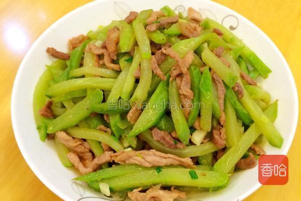 佛手瓜炒肉丝