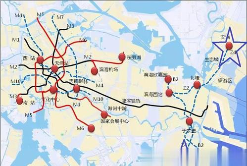 天津轨道交通z4线串接滨海新区南北片区与核心区的骨干线路