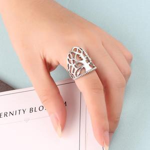 纯银戒指女爱之树许愿树时尚大拇指环女生命之树时尚个性礼品戒子