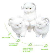 仿真动物羊装饰品摆件绵羊模型标本小羊婚庆礼物摄影展厅道具包邮