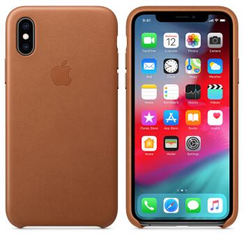 apple苹果iphone x手机壳原装皮革/翻盖保护套/保护壳 皮革保护壳-鞍
