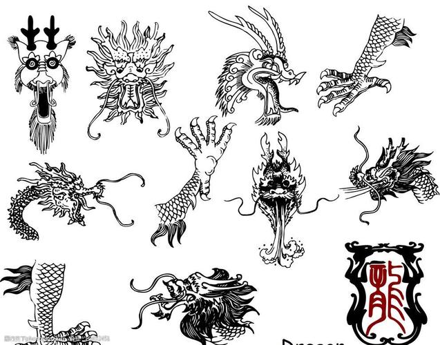 关键词:中国龙素材 龙素材 龙爪 龙头 单色 龙底纹 龙字 龙年 传统