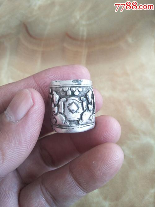 民国人物老银戒指一权【河间府古玩城】_第6张