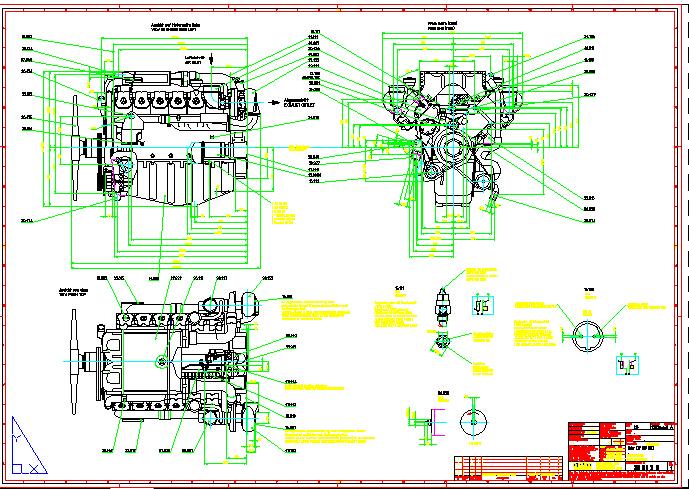 12v 183 tb32发动机图纸