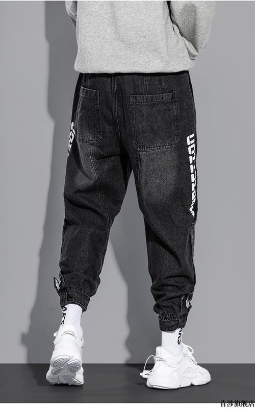 裤子潮ym944黑色质量保证裤子男潮流牛仔裤s8090斤裤子男潮流牛仔裤
