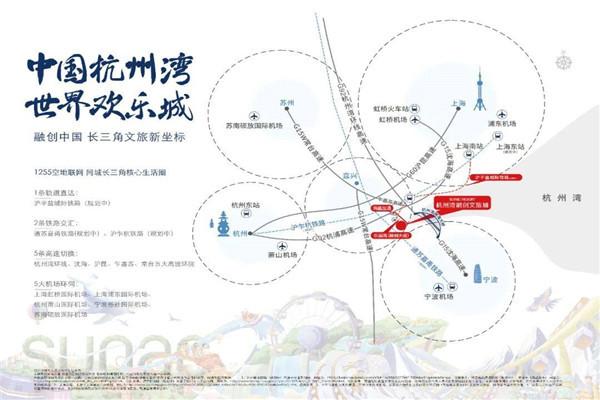 中国杭州湾世界欢乐城融创出品滨海新城文旅城主题乐园海景房一级环沪