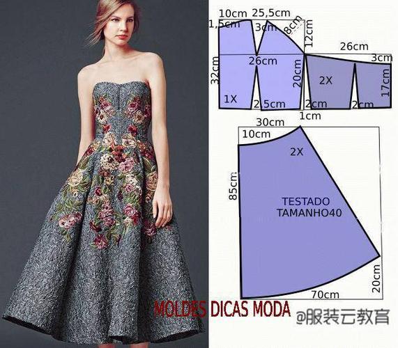 成人服装裁剪图片