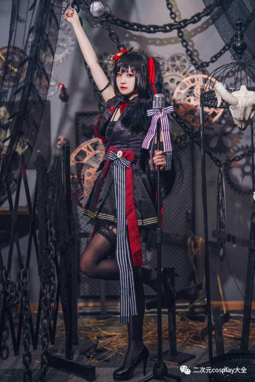 碧蓝航线大凤cos优雅美丽哥特风与机械风融合太美了