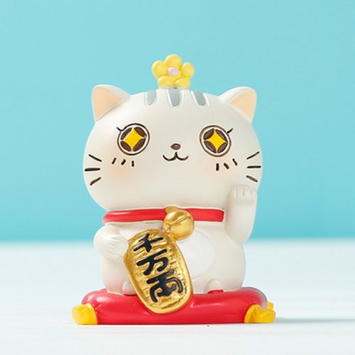 机械豹汽车小猫摆件创意个性女士车内饰品装饰品可爱公仔招财猫萌猫