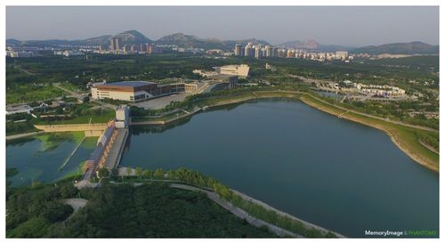 航拍济南国际园博园