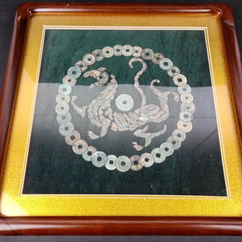 古钱币装饰画-西方之神"白虎"