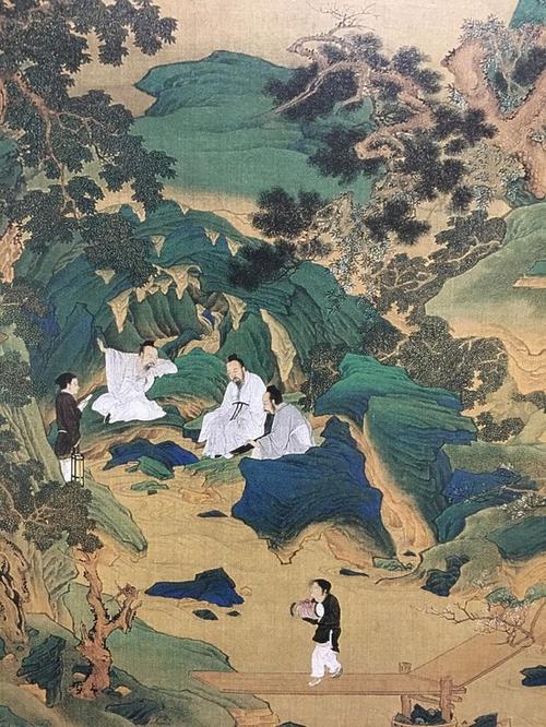 天津博物馆藏明代仇英,《桃源仙境图》