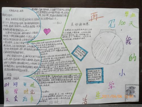 学生手抄报之毕业倒计时100天
