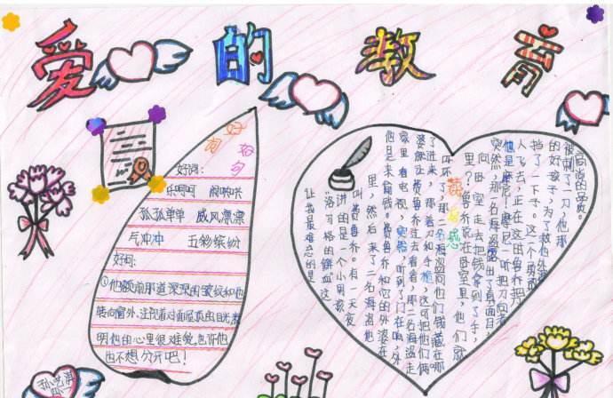 爱的教育手抄报图片大全