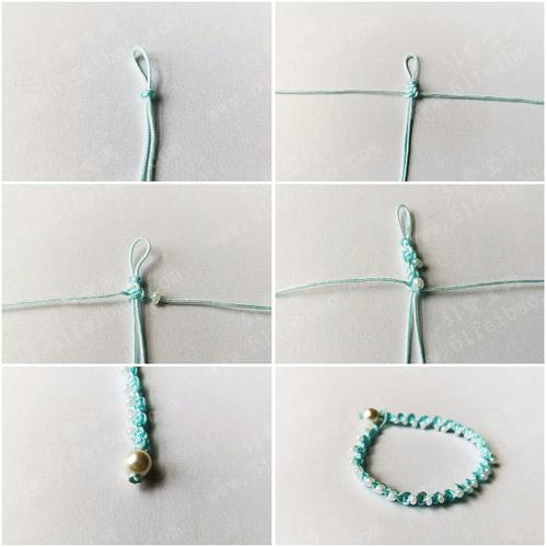 中国结编绳大全,diy小清新的平结螺旋手链