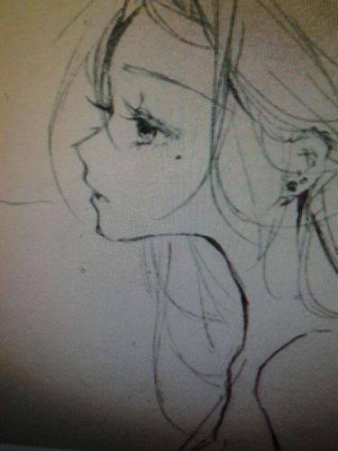 我要一些侧脸画,铅笔的
