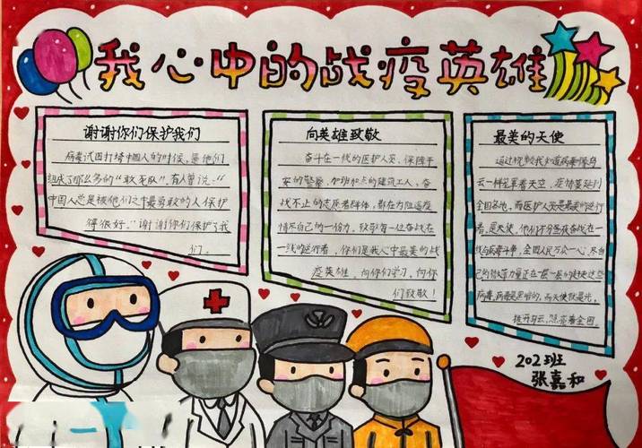领奖啦我心中的抗疫英雄主题手抄报活动圆满结束快来看看有没有你的