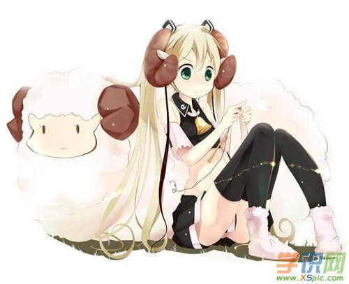 动漫白羊座少女图片