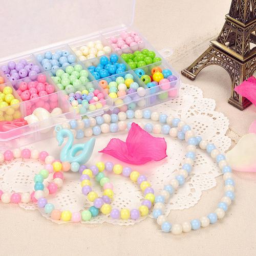 [海芯玩具专营店] 益智玩具弱视训练穿珠女孩手链项链礼物 儿童手工