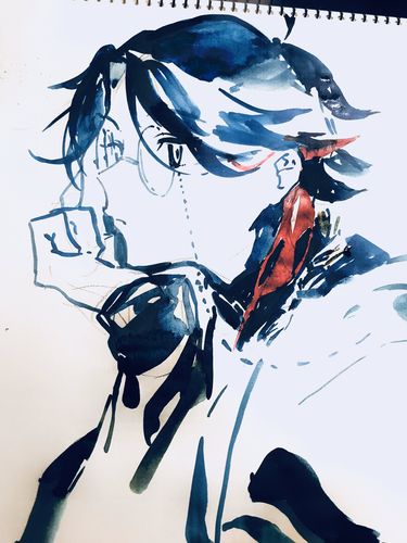 彩虹社 三枝明那画师twitter:ひのつかさ @n_e_tksa