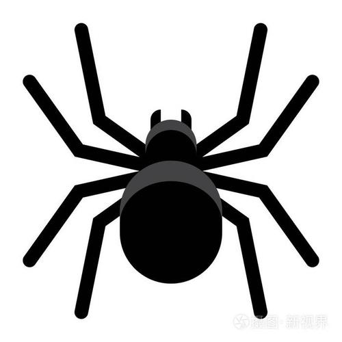 卡通蜘蛛表情在白色背景上隔离