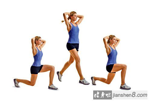 跳跃箭步蹲怎么做?跳跃箭步蹲动作图解教程