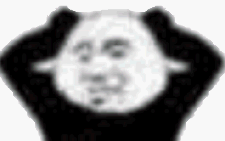 熊猫头双手挠头 gif_gif_挠头_熊猫_双手表情