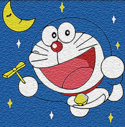 纸浆画《哆唻a梦》