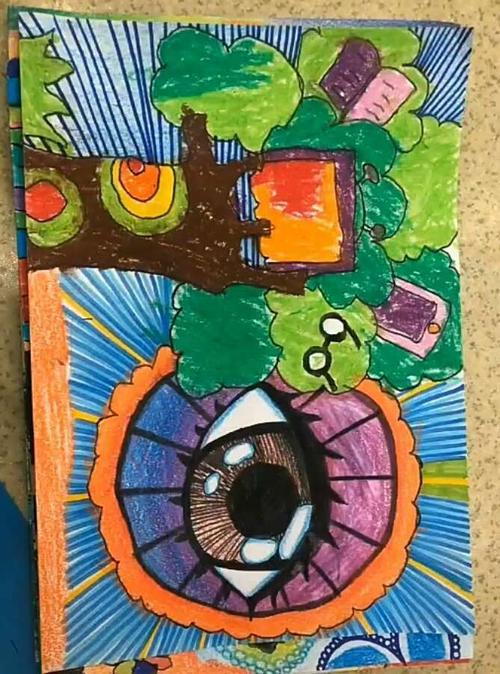 【美术主题绘画】预防近视,从现在做起