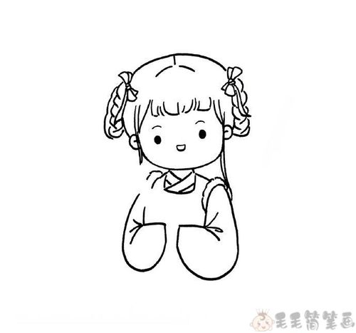 古风女孩简笔画