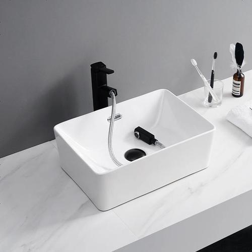 海澳德带溢水孔台上盆带溢水口洗手盆阳台卫生间洗脸盆台盆9095视频