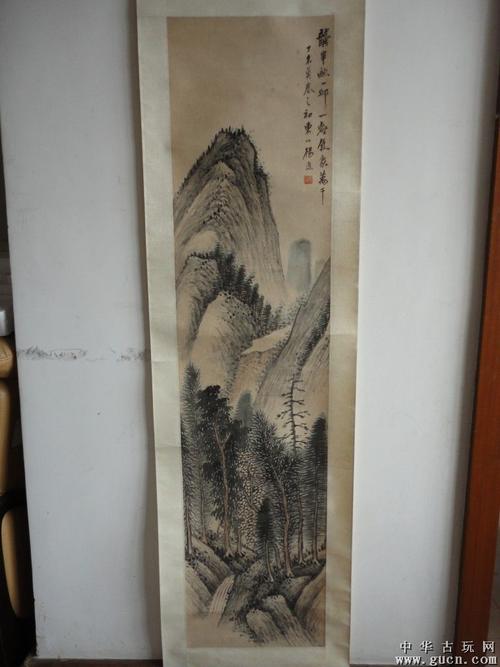 清代画家杨逸山水图真迹