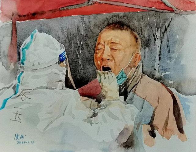 抗疫有我天津加油天津市美协抗疫主题美术作品展第三期