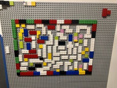 我和老爸合作拼的积木迷宫