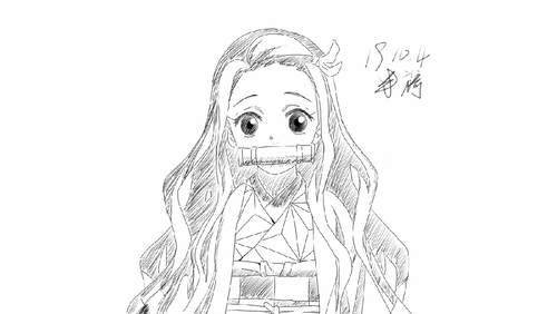 【临摹】 《鬼灭之刃》 祢豆子.