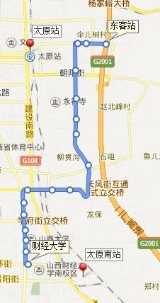 太原70路公交太原南站站在什么地方