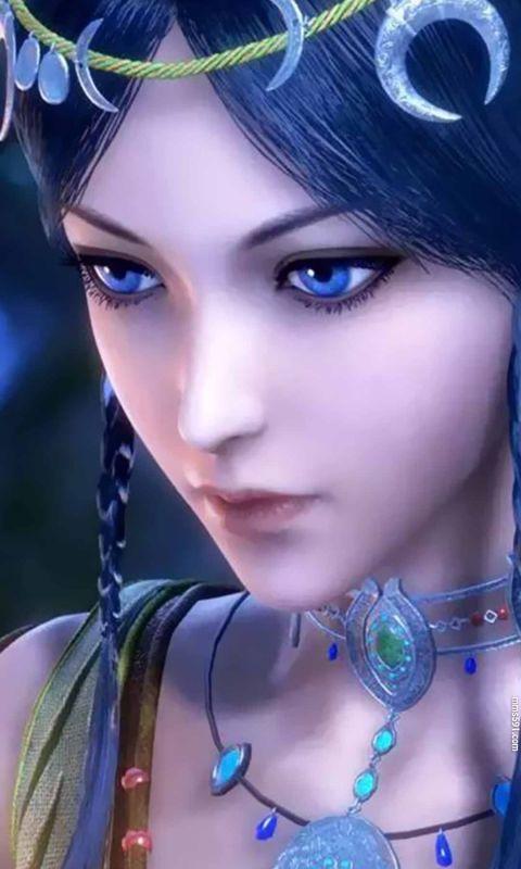 武庚纪冷艳动漫美女织布师阿岚手机壁纸图片(2)