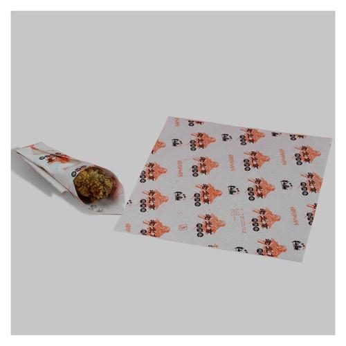 厂家定做一次性汉堡纸防油淋膜纸鸡肉卷包装纸老北京食品包装纸