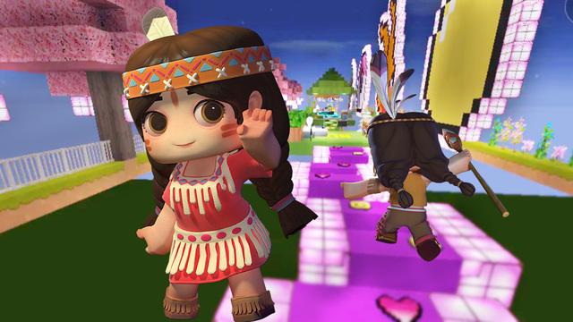 迷你世界 体现身材的跑酷 汤米高兴地太早了