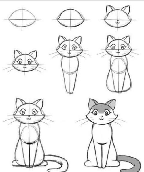 简笔画教程猫咪如何画猫儿童简笔画绘画教程手绘