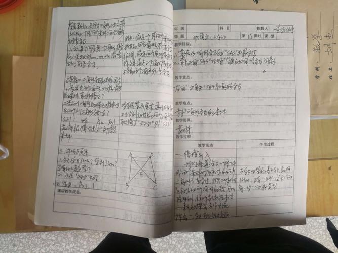 八里岔中学,优秀教案和听课笔记展示.