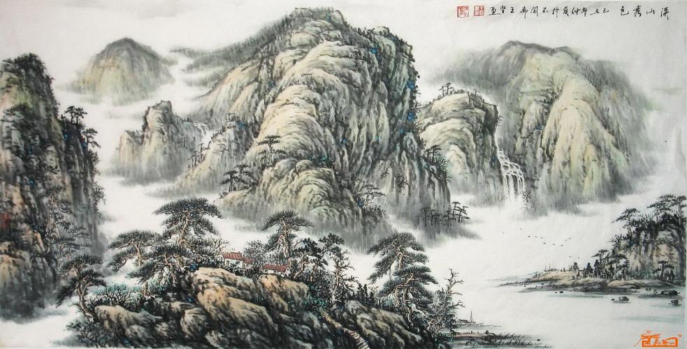 山水名家 王坚 - 溪山秀色