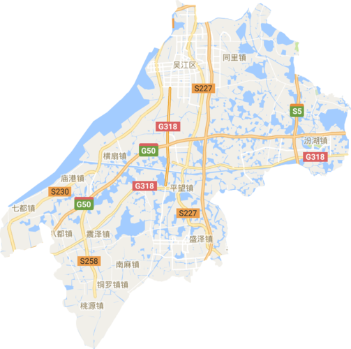 吴江区行政区域简介