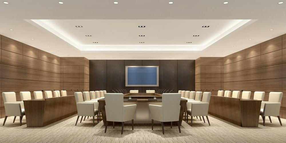 简约风格会议室吊顶装修效果图-简约风格办公椅图片