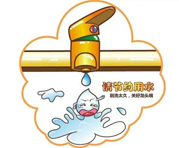 节约资源,减少污染.节水为荣,随时关上水龙头,防止滴漏.