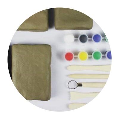 软陶泥diy陶土手工免烧材料包彩泥套装泥塑泥巴宝宝捏小泥人