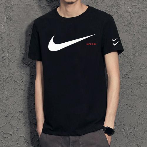 t恤夏季男装上衣宽松短袖耐克双勾