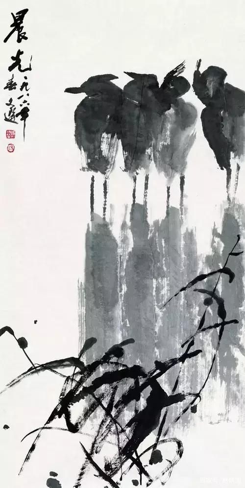 伴随着共和国一起成长的国画艺术家,教育家汤文选作品