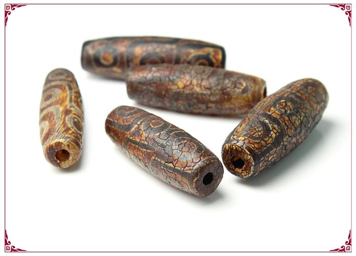 天然风化玛瑙九眼天珠腰鼓 diy佛珠菩提子配饰配件批发